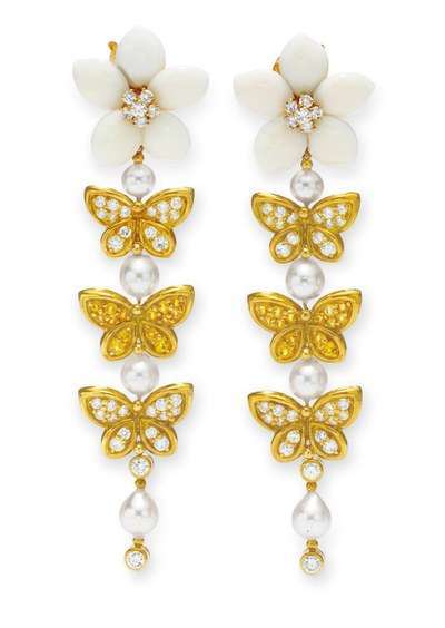 The Dame ear pendants, by Van Cleef & Arpels, c. 1999 - Natural Blue Sapphires